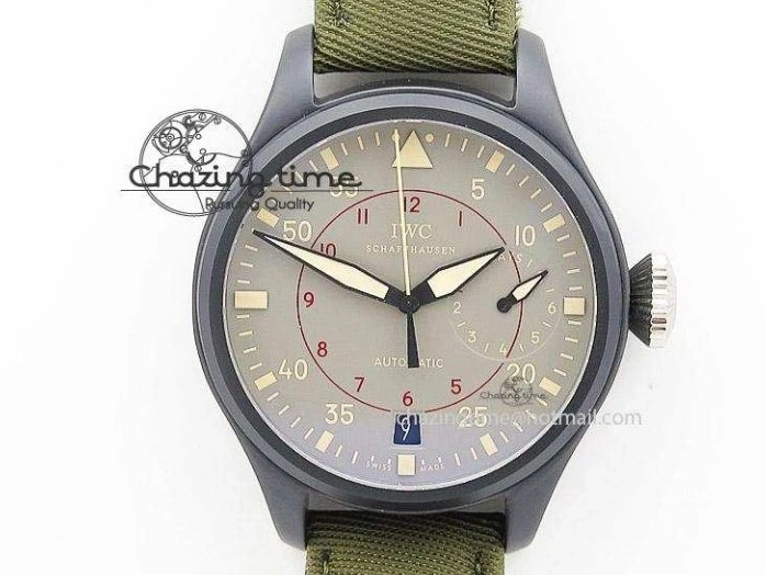 MIROTIME 0515 Big Pilot IW329802 M+F 1:1 Best Edition Green Dial on Green Nylon Strap MY Unique 7002
